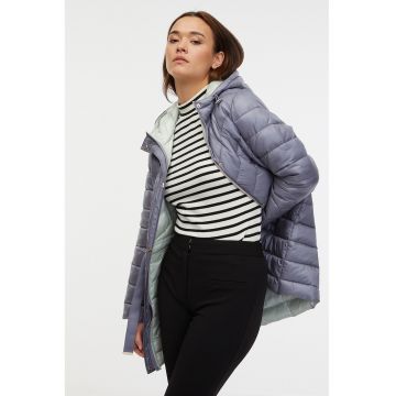 Jacheta usoara cu vatelina si cordon in talie