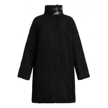 Palton din amestec de lana cu maneci cazute