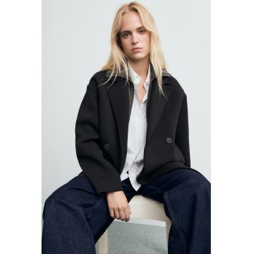 Palton lung cu aspect 2-in-1