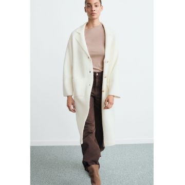 Palton lung tricotat