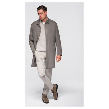 Palton minimalist cu vesta detasabila  OM-COLC-0139