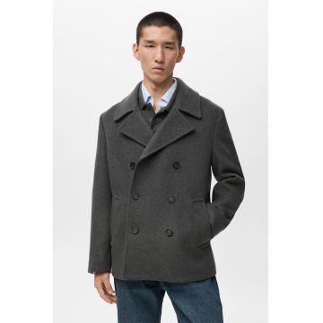 Palton scurt din amestec de lana