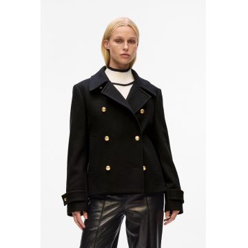 Palton scurt din amestec de lana