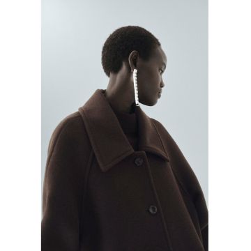 Palton supradimensionat din amestec de lana