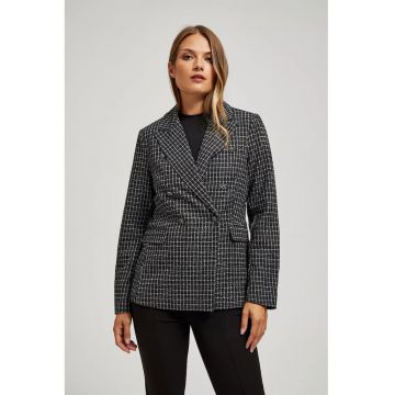 Sacou dublu cu butoane decorative