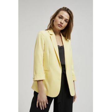 Sacou galben cu maneci 3/4