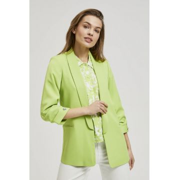 Sacou verde cu maneci 3/4