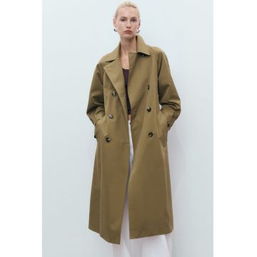 Trenci din amestec de bumbac cu maneci raglan