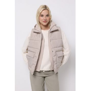 Vesta bufanta cu aspect 2in1