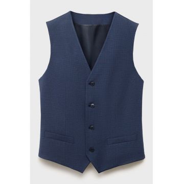 Vesta cu buzunare cu refilet