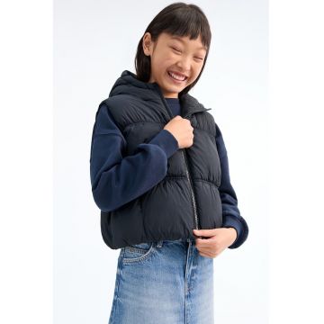 Vesta cu vatelina si gluga