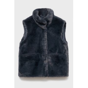 Vesta din blana sintetica cu capse