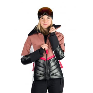 Geaca cu fermoar si gluga pentru ski Jada