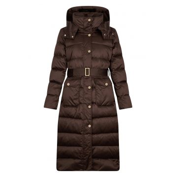 Geaca lunga cu gluga