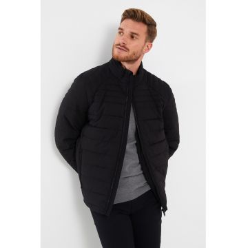 Geaca matlasata cu fermoar