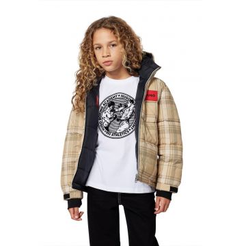 Geaca reversibila cu gluga