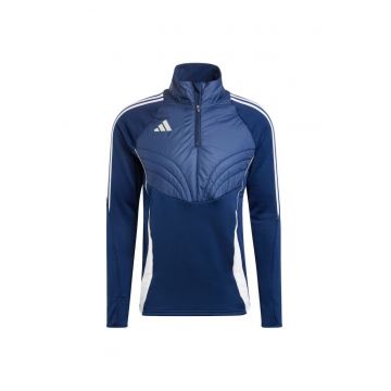 Hanorac sport barbati  Tiro 24 Winterized - albastru - material reciclabil - guler din lana