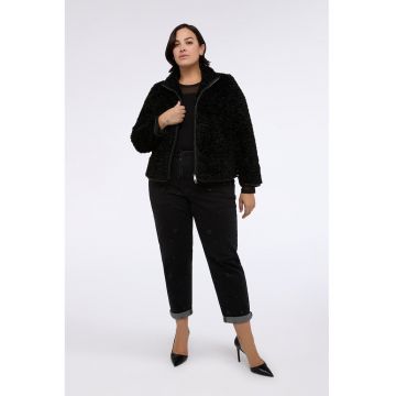 Jacheta de blana sintetica cu fermoar