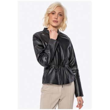 Jacheta de piele -  neagra - piele naturala