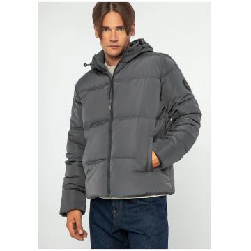 Jacheta matlasata barbati -  monograma - grafit - poliester