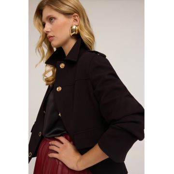 Jacheta uni cu buzunare cu clapa