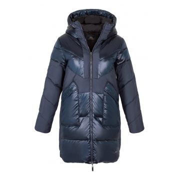 Palton dama  bleumarin - poliester - nylon