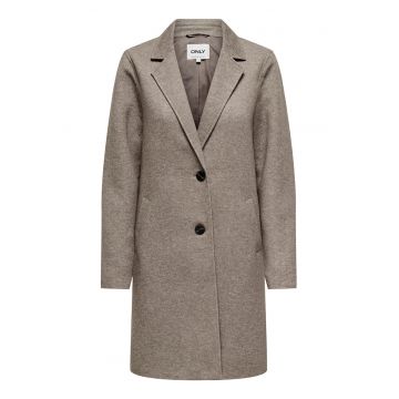 Palton de tranzitie dama -  gri - poliester/bumbac -