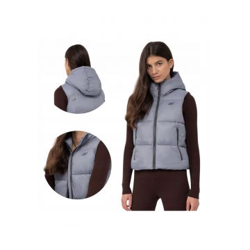 Vesta dama din poliester -  Gri inchis -