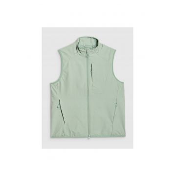 Vesta sport  guler inalt - turcoaz - primavara-vara 2025 - pentru femei