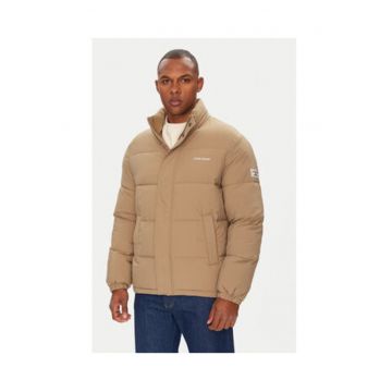 Geaca cu logo si inchidere cu fermoar -