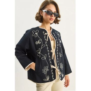 Geaca dama - Bianco Lucci - bumbac - negru