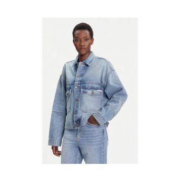 Geaca denim dama -  albastru - bumbac -