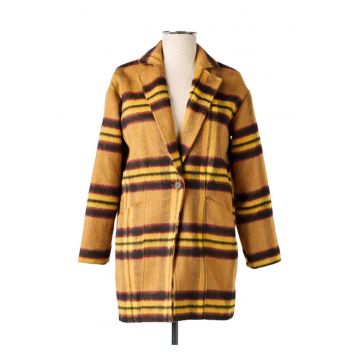 Palton dama  poliester/acril/viscoza - maneca lunga - captusit - multicolor -