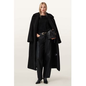 Palton lung cu nasturi