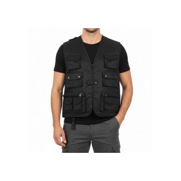 Vesta cu buzunare pentru pescuit -