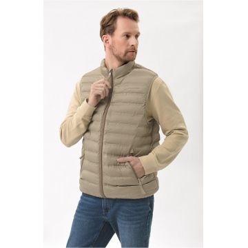 Vesta usoara matlasata  V-Anim pentru barbati - Bej