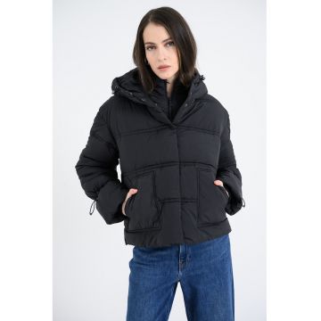 Geaca cu vatelina  - monograma si gluga