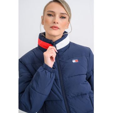 Geaca cu vatelina si logo