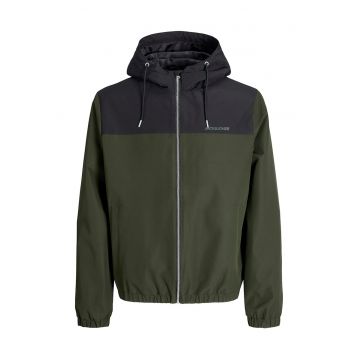 Geaca de tranzitie barbati - Jack Jones - verde - 50% poliester reciclat - 50% poliester -