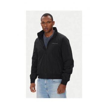 Geaca de tranzitie -  neagra - 100% nailon reciclat