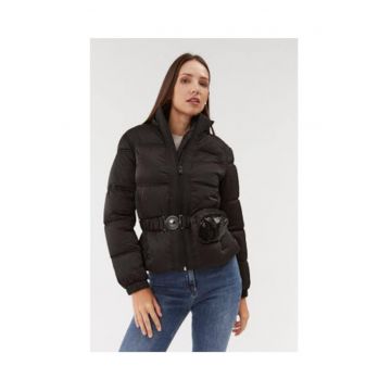 Geaca pufoasa - rezistenta la apa cu borseta si curea