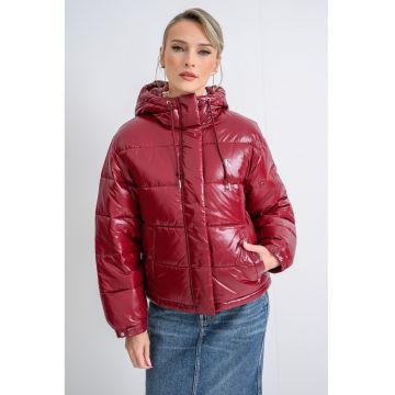 Geaca relaxed fit cu mansete elastice