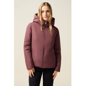 Geaca reversibila cu vatelina si gluga