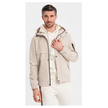 Jacheta cu buzunare si gluga