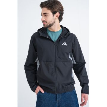 Jacheta cu gluga si buzunare cu fermoar