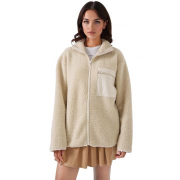 Jacheta dama -  Poliester - Crem -