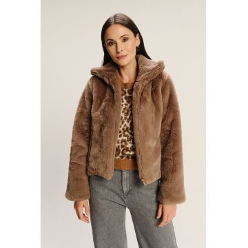 Jacheta de blana sintetica cu fermoar