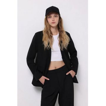Jacheta de dama -  negru - poliester - marime 40