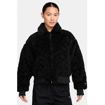 Jacheta din fleece cu buzunare laterale Sportwear