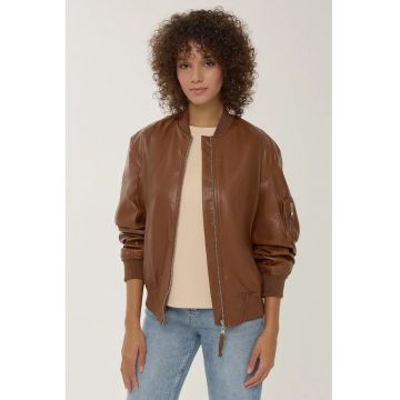 Jacheta -  Piele ecologica - Maro